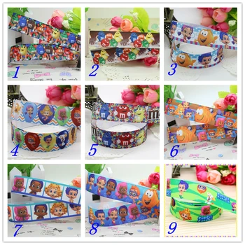 

7/8'' Free shipping m&m printed grosgrain ribbon hairbow headwear party decoration diy wholesale OEM 22mm S308