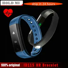 Smart Band ID115 HR Bluetooth браслет Heart Rate Мониторы Фитнес трекер Шагомер Браслет для телефона PK fitbits MI 2 fit бит