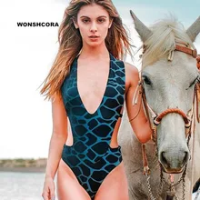 Новинка года; Лидер продаж; слитный купальник для девочек с каменной волной; смесовое эротичное бикини; пляжный комплект; глубокий v-образный вырез; женские купальные плавки