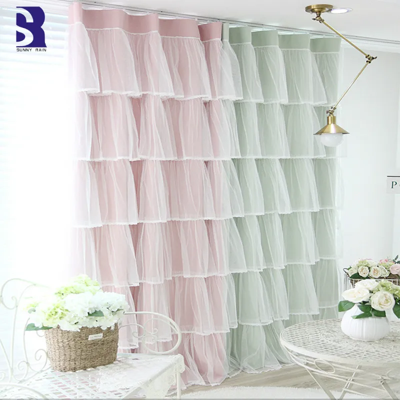 SunnyRain 1 Piece Princess Design Multilayer Blackout Curtain For