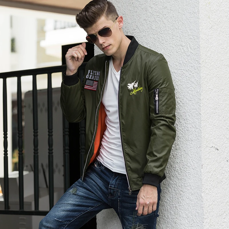 Flight Bomer Jackets Men Hip Hop Streetwear Flight Jacket Mens Military Tactical Coat Malenew Arrival Spring and Autumn Cotton