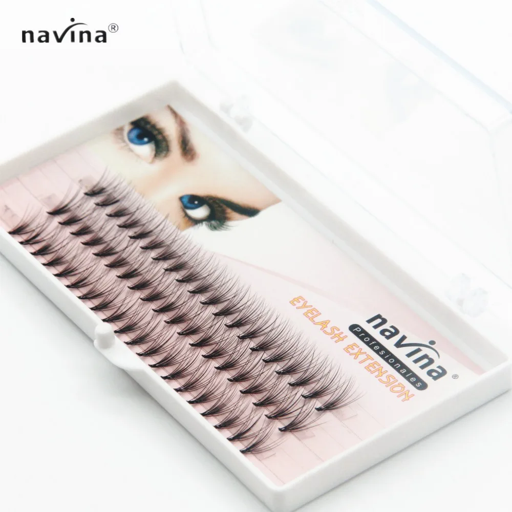 NAVINA Новое поступление Роскошные ресницы 6d натуральные норковые волосы шелковые