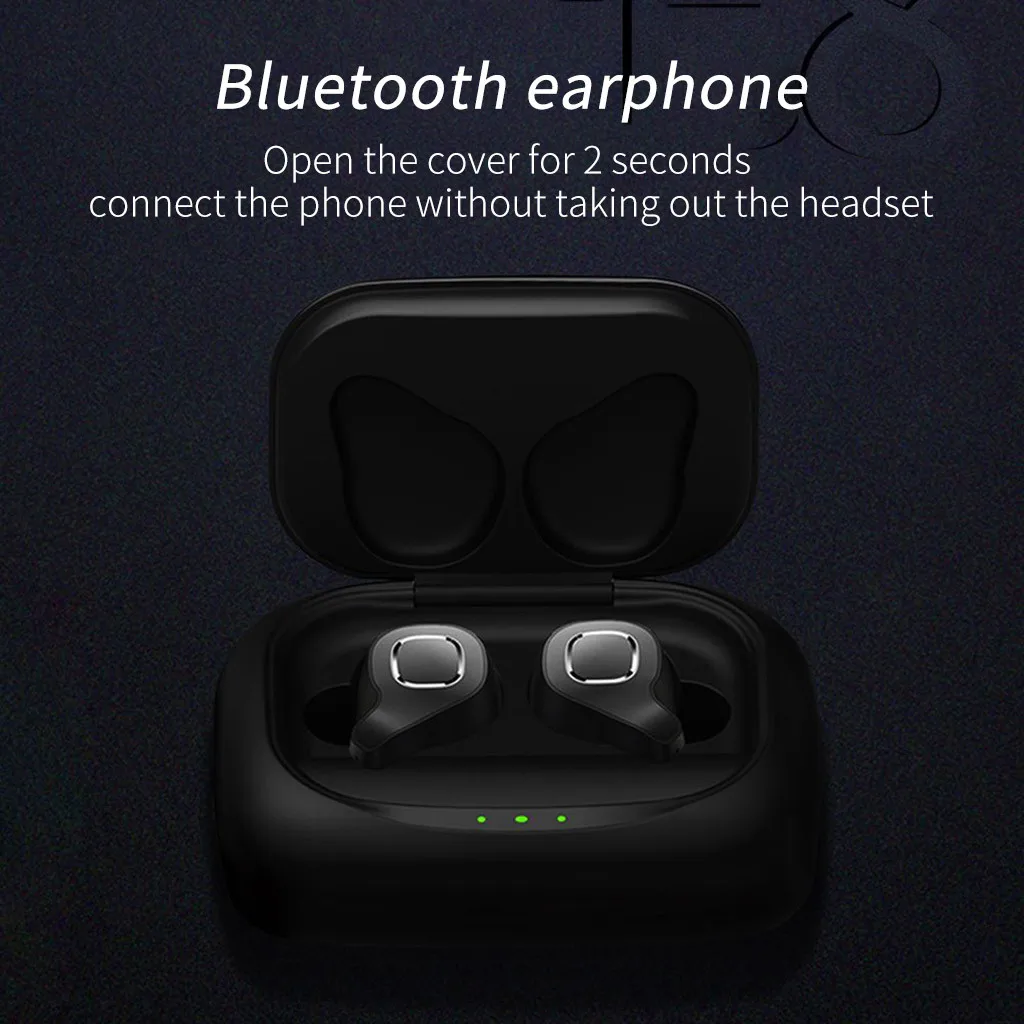 

TWS Bluetooth 5.0 Wireless Sports Earphone Mini Binaural Invisible In-ear running Waterproof long standby For iphone Android