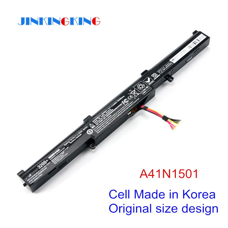 

Original A41N1501 Laptop Battery for ASUS GL752JW GL752 GL752VL GL752VW N552 N552V N552VW N752 N752V N752VW Series