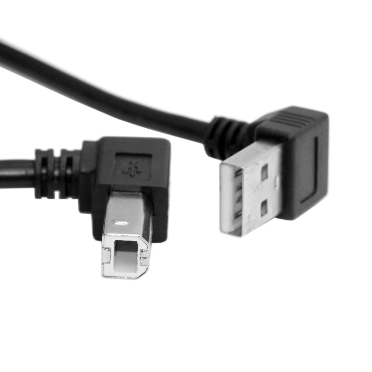 CY 35 см вниз Угловой USB 2 0 A штекер к B вверх 90 градусов принтер сканер HDD кабель|hdd