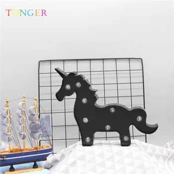 

TONGER Unicorn Star LED Light Night Light Gift Toy Bedroom Decoration Boy Birthday Gift Party Decoration FF006-5