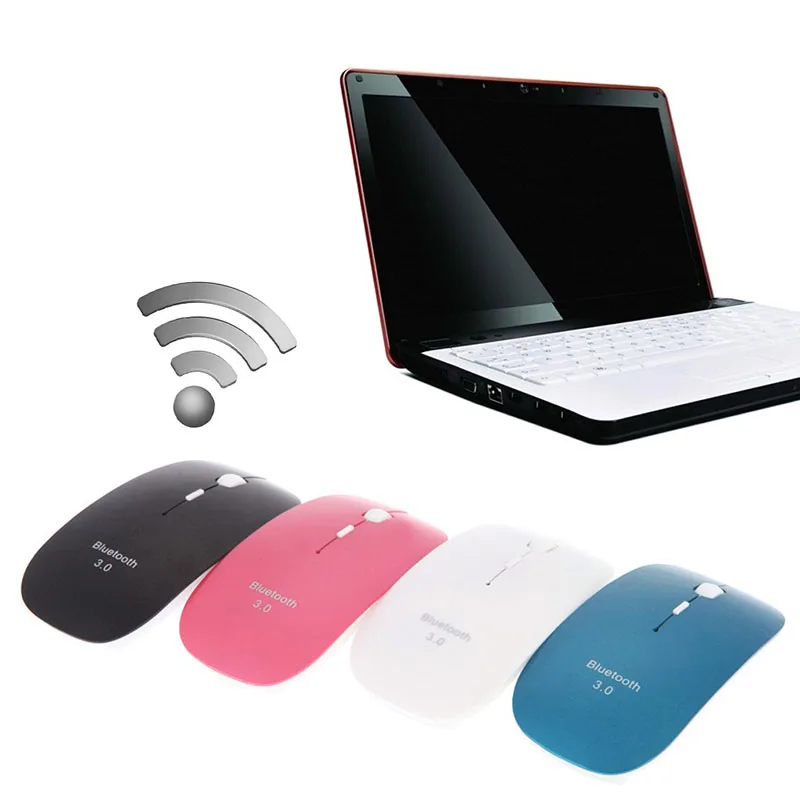 

1600DPI Supper Slim Bluetooth Wireless Optical Mouse For Windows 7/8 Android Macbook dropshipping