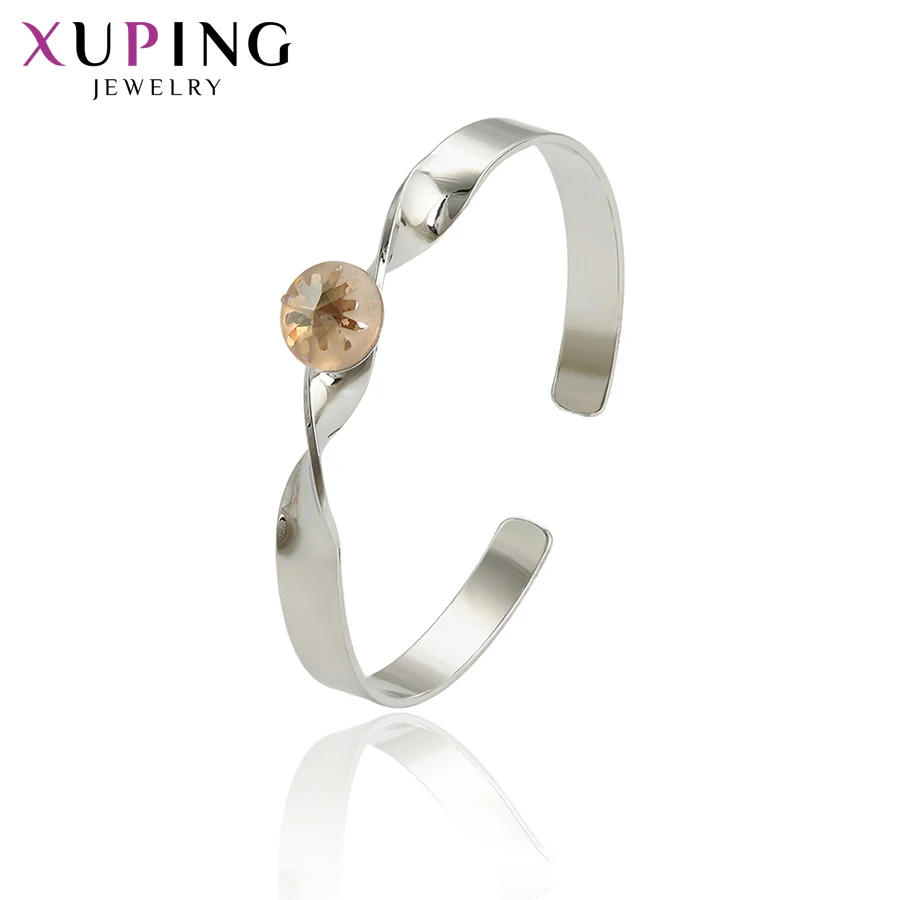 

Xuping Elegant Wild Style Crystals from Swarovski New Arrival Jewelry Bangle for Women Girl Valentine's Day Gift 52184
