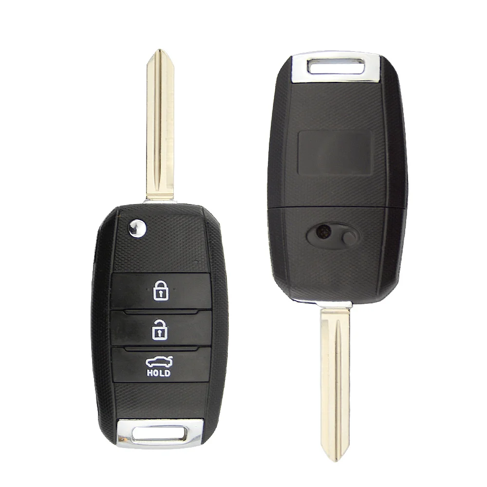 OkeyTech 3 кнопки откидной Складной автомобильный ключ оболочка для Kia K2 K3 K5 Rio 3 hyundai Avante дистанционный сменный Футляр для ключей корпус fob
