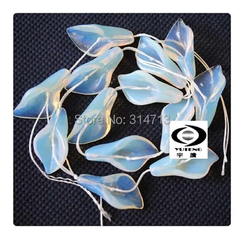

Free Shipping (12 pieces/lot) Natural Opal Bead Morning Glory Flower Loose Jewelry Beads Fit for Necklace&Bracelet,Size :14x28mm