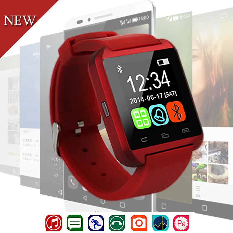 New Fahion Sport Smart font b Watch b font Electronic Intelligent Clock U8 Pedometer For font
