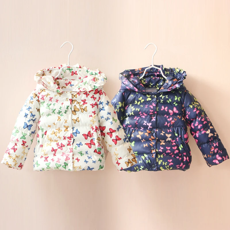 

Baby Butterfly Cotton-padded Jacket 2016 Winter New Korean Girls Children's Wear Children's Winter Jacket Coat