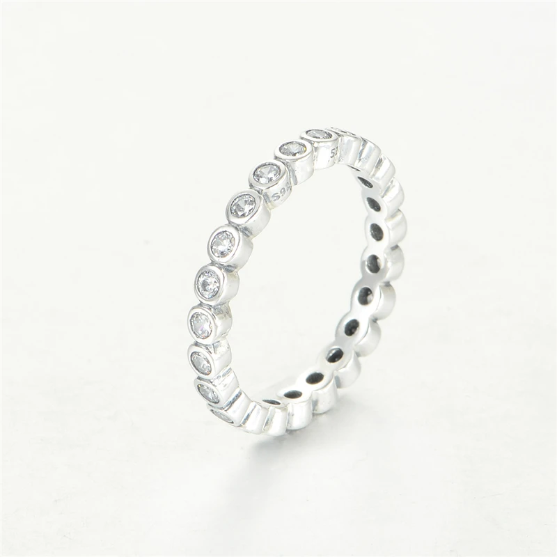 

New Real 925 Sterling Silver Knuckle Ring Cubic Zirconia Ring Women Engagement Rings Fits European Brand Jewelry RIP138