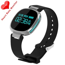 E08 Популярных Смарт-Браслет Мужчины Спортивные Часы Heart Rate Monitor Whatsapp Facebook сигнализации sms Для Android Телефон Pk Huwei часы