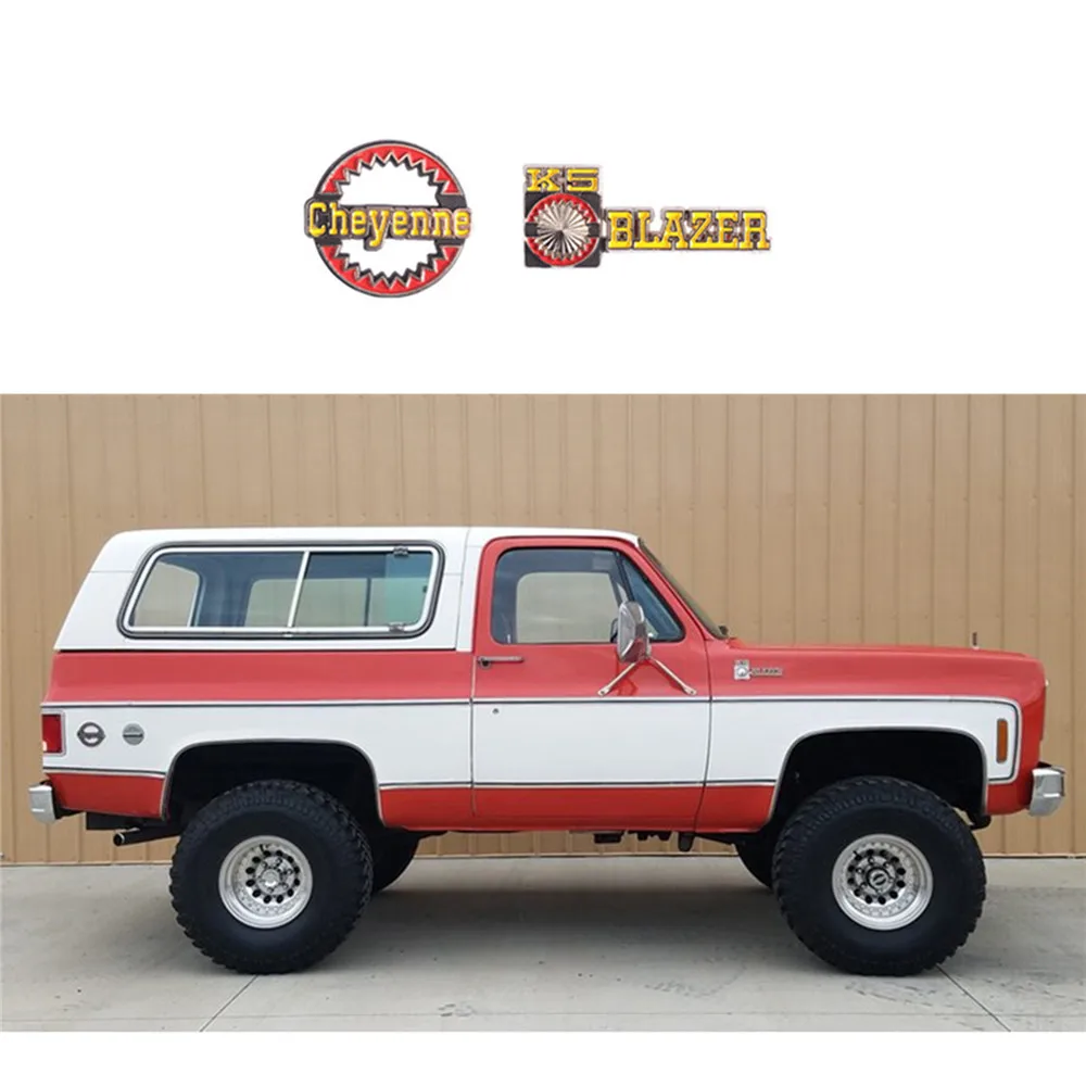 

3D Metal Decal Sticker Plate For TRX4 RC4WD D90 D110 For Traxxas Trx-4 T4 Chevrolet K5 Blazer Cheyenne AFTERMARKET RC Car Parts