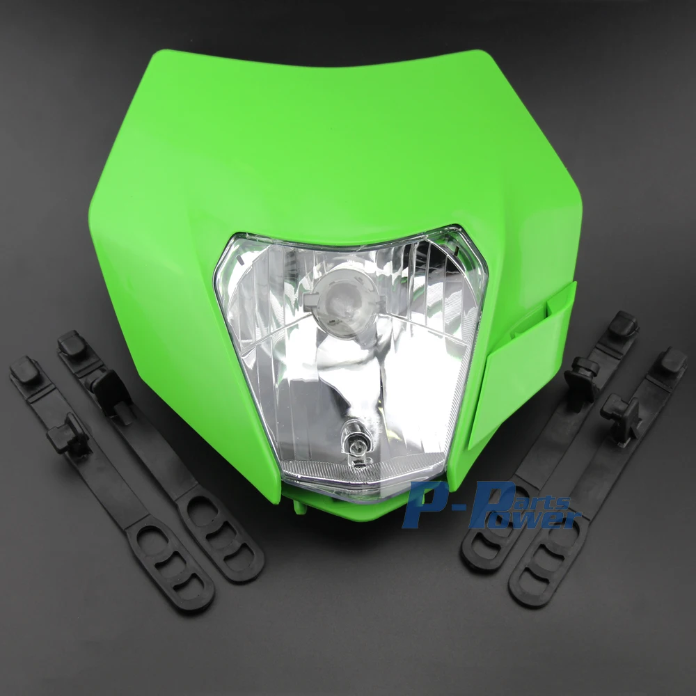 New Motorcycle Dirt Bike Motocross Supermoto Universal Headlight Head