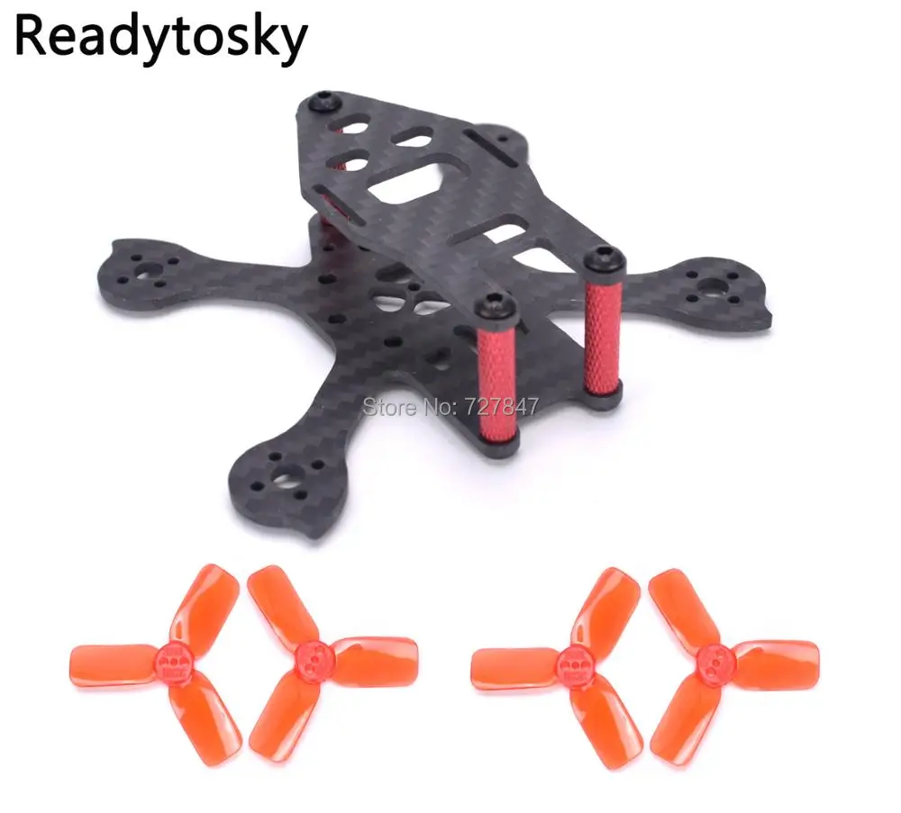 

Tiny iX2 90mm Micro FPV Racing Frame Kit compatible 1104 brushless motor for mini Drone