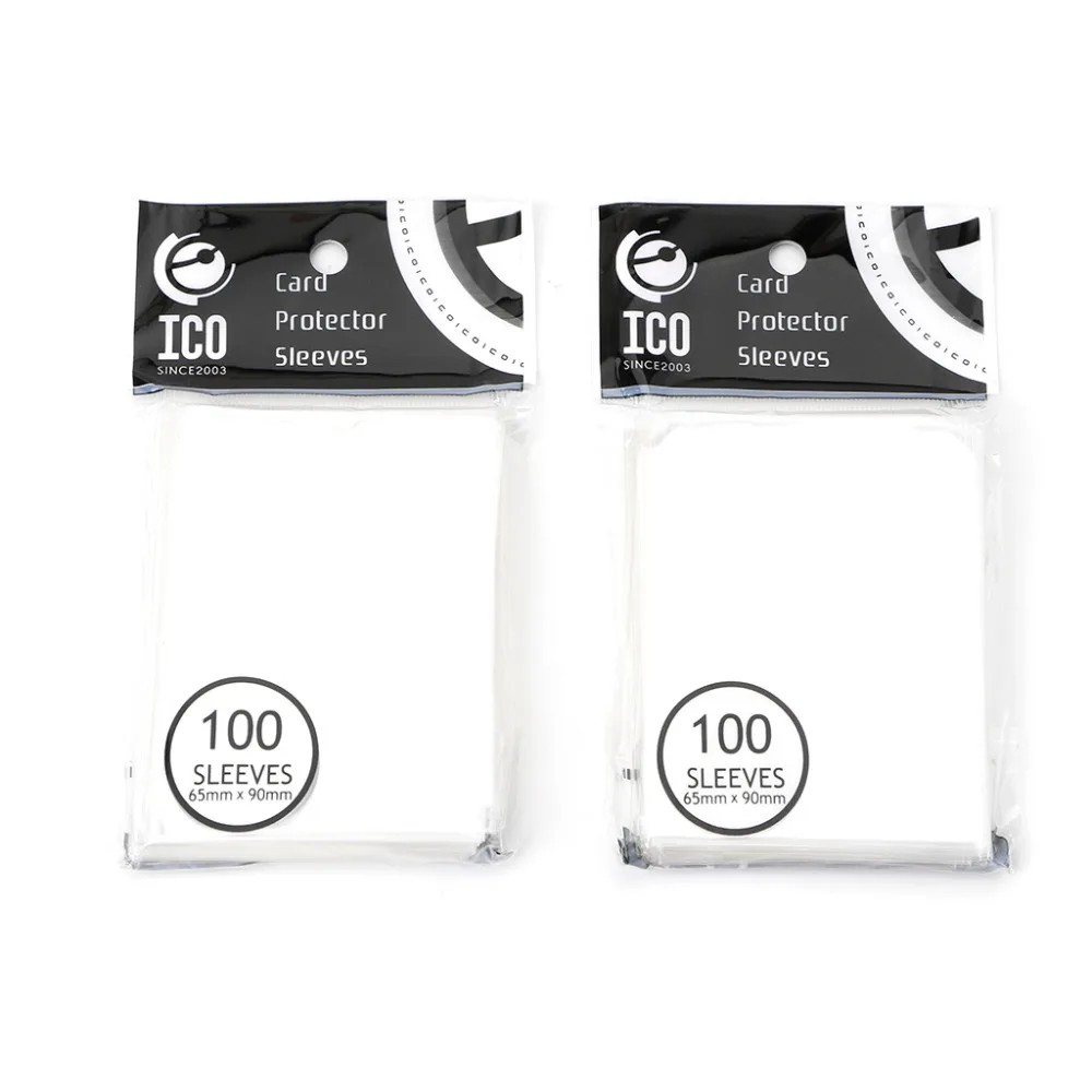 200pcs 65x90mm Self Adhesive Card Sleeves Desk Protector For Magical