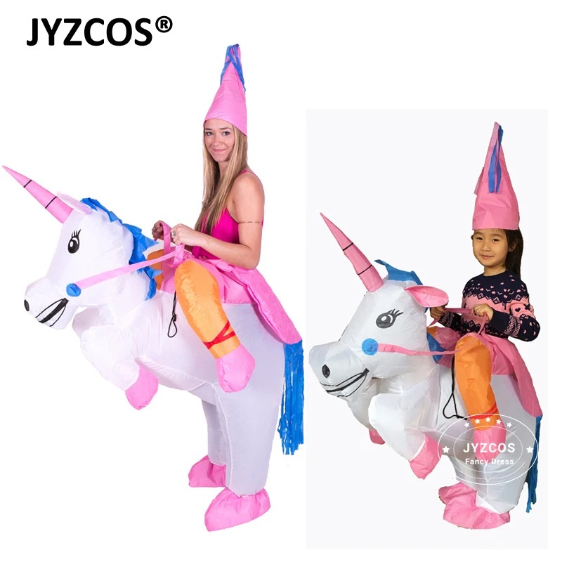 JYZCOS Inflatable Dinosaur Costume Kids Adult Blow Up T-Rex Unicorn Cowboy Sumo Wrestler Outfit Cosplay Purim Halloween Carnival (4)