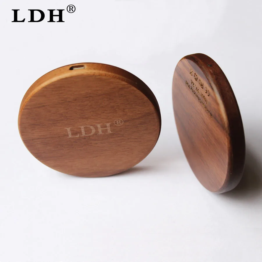 

LDH Wood Qi Wireless Charger Pad For Samsung Galaxy S6 S7 S8 Edge Plus Note 5 For Iphone 8 Plus X Phone Power Wireless Charging