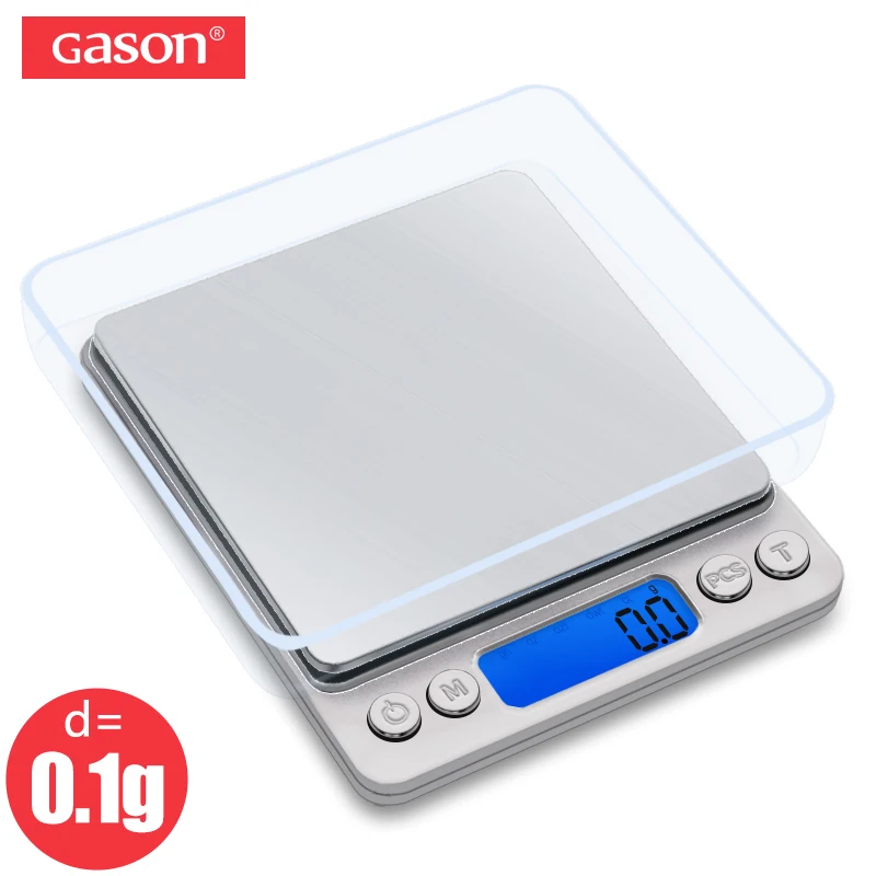 GASON Z1s Kitchen scale Mini Pocket Portable Stainless Steel Precision Jewelry font b Electronic b font