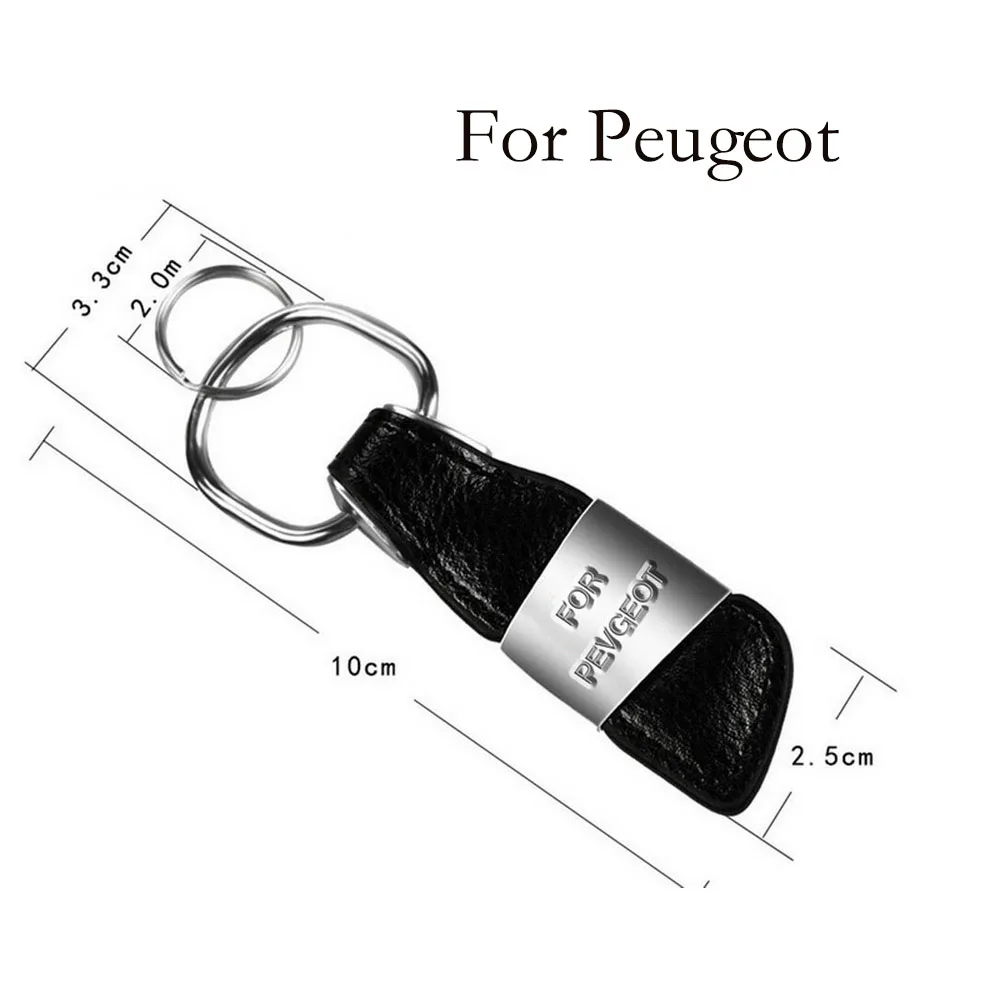 FOR Peugeot/Buick/Audi/BMW/Benz/Honda/Mazda/Kia/VW/Toyota/Ford/Jeep/Lexus Fashional Car Key Chain Alloy Men And Women General - Название цвета: For Peugeot