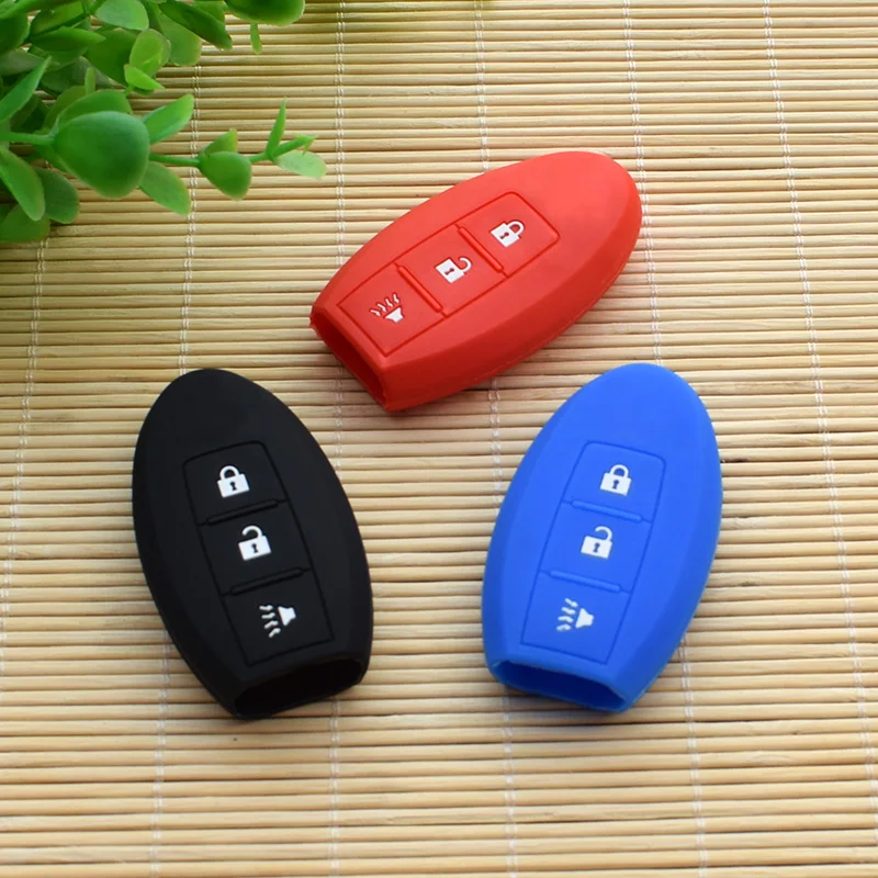 

Car styling 3 Button for Infiniti EX25 EX35 FX35 FX50 G25 G27 M35 M37Silicone key Shell Cover skin set