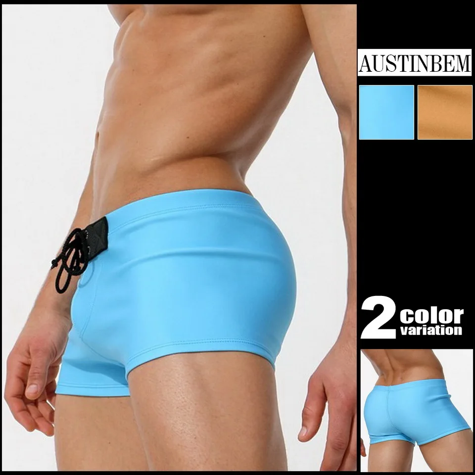 

Solid Man Trunks Swimsuits Plus Size Brief Sexy Swim Trunks Swimsuit Boys Swimsuit Young Men Swimming Shorts Sport Summer Style