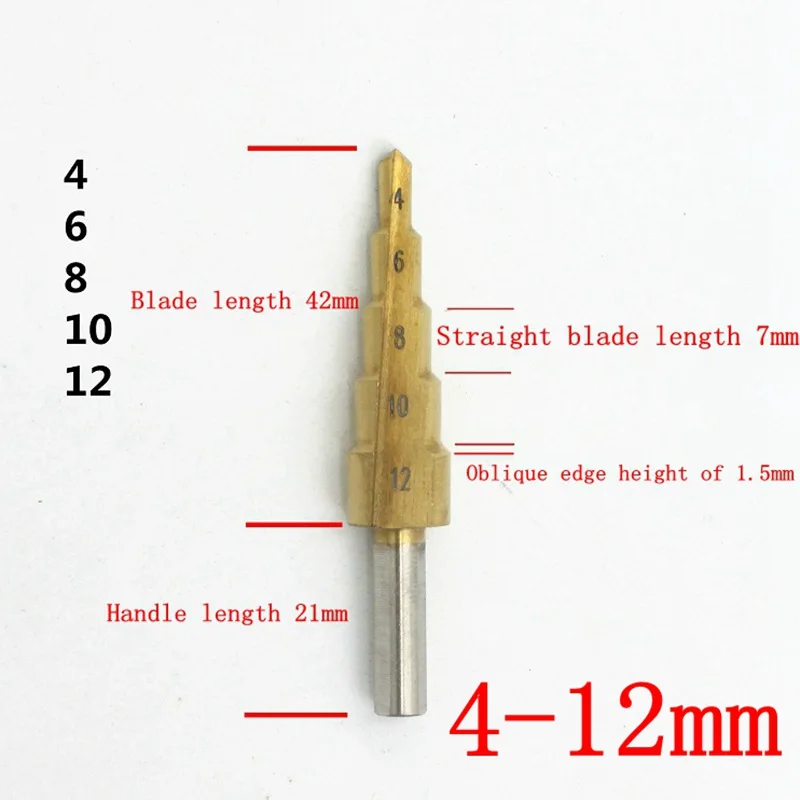 1 шт. Метрическая спиральная флейта Пагода форма отверстие резак 4-32 мм высокоскоростное стальное сверло указанная заточка конической поверхности HSS Ste