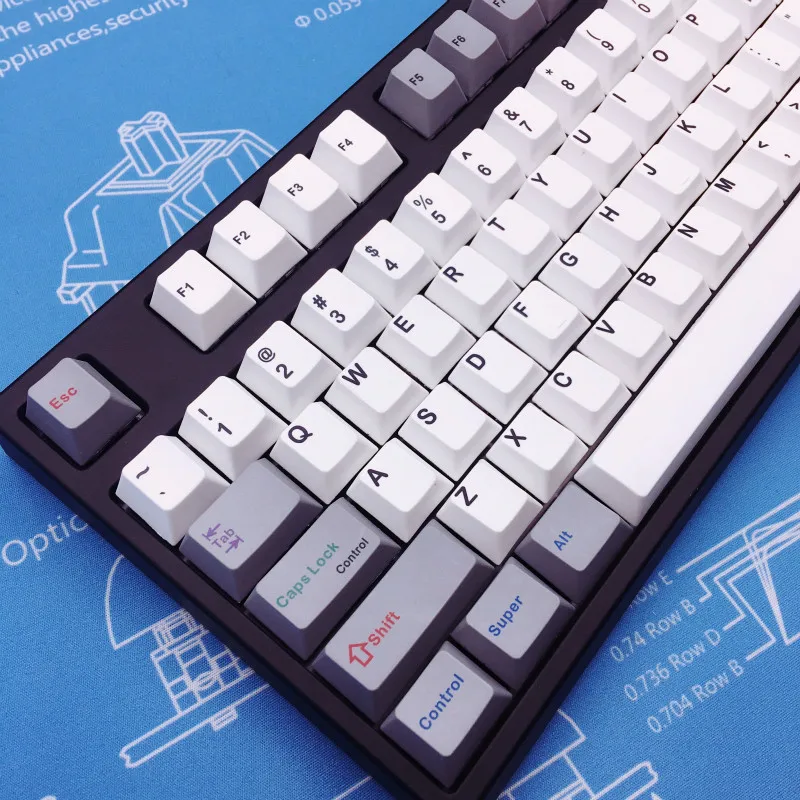 Ретро Keycap полный набор DYE Sub новинки PBT Keycap механическая клавиатура PBT Вишневый профиль Новинка Keycap