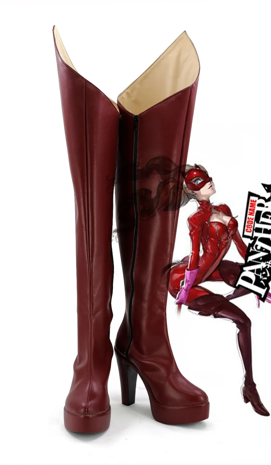 P5A the Day Breakers Persona 5 Anne Takamaki/ботинки для костюмированной вечеринки высокие ботинки