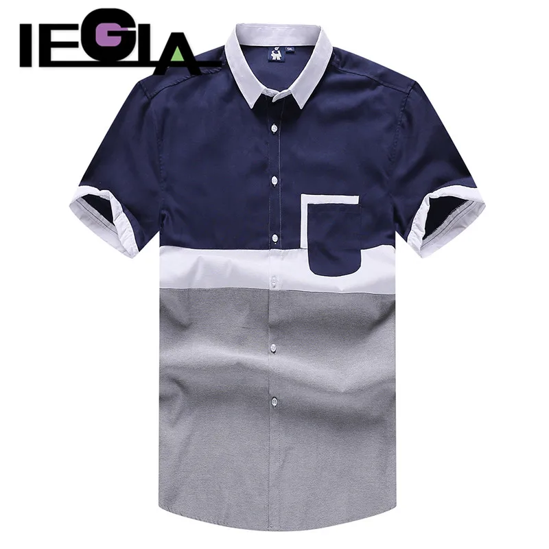 Freely Mens Plus Size Short Sleeve Printing Holiday Turn Down Collar Collared Dress Shirts