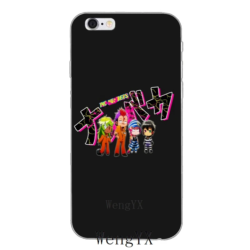 С рисунком из японского мультфильма Nanbaka аниме прозрачный мягкий тонкий чехол