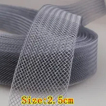 2,5 см тяжелый(жесткий) Крин косы, 100 ярд серый