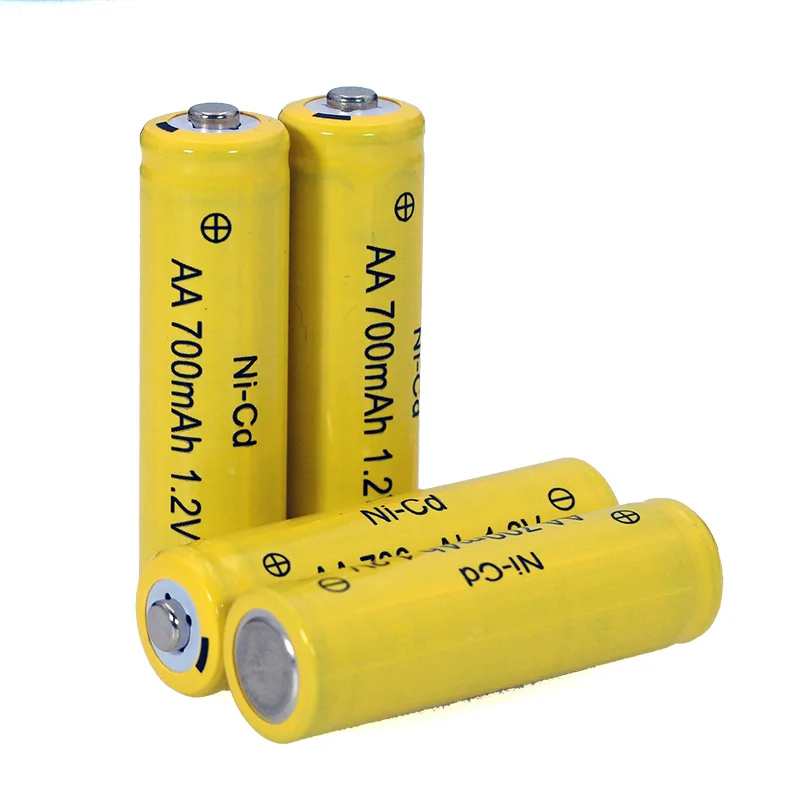 1,2 v NI-CD AA батареи 700mAh перезаряжаемые nicd батареи 1,2 V Ni-Cd aa для электрического дистанционного управления автомобиля игрушки RC ues