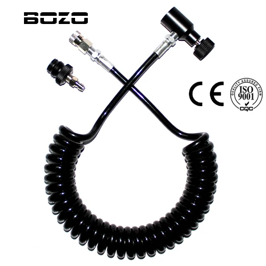 

paintball marker Coil Remote Hose Thick line 3.5M with quick disconnect part (BLACK) paintball New
