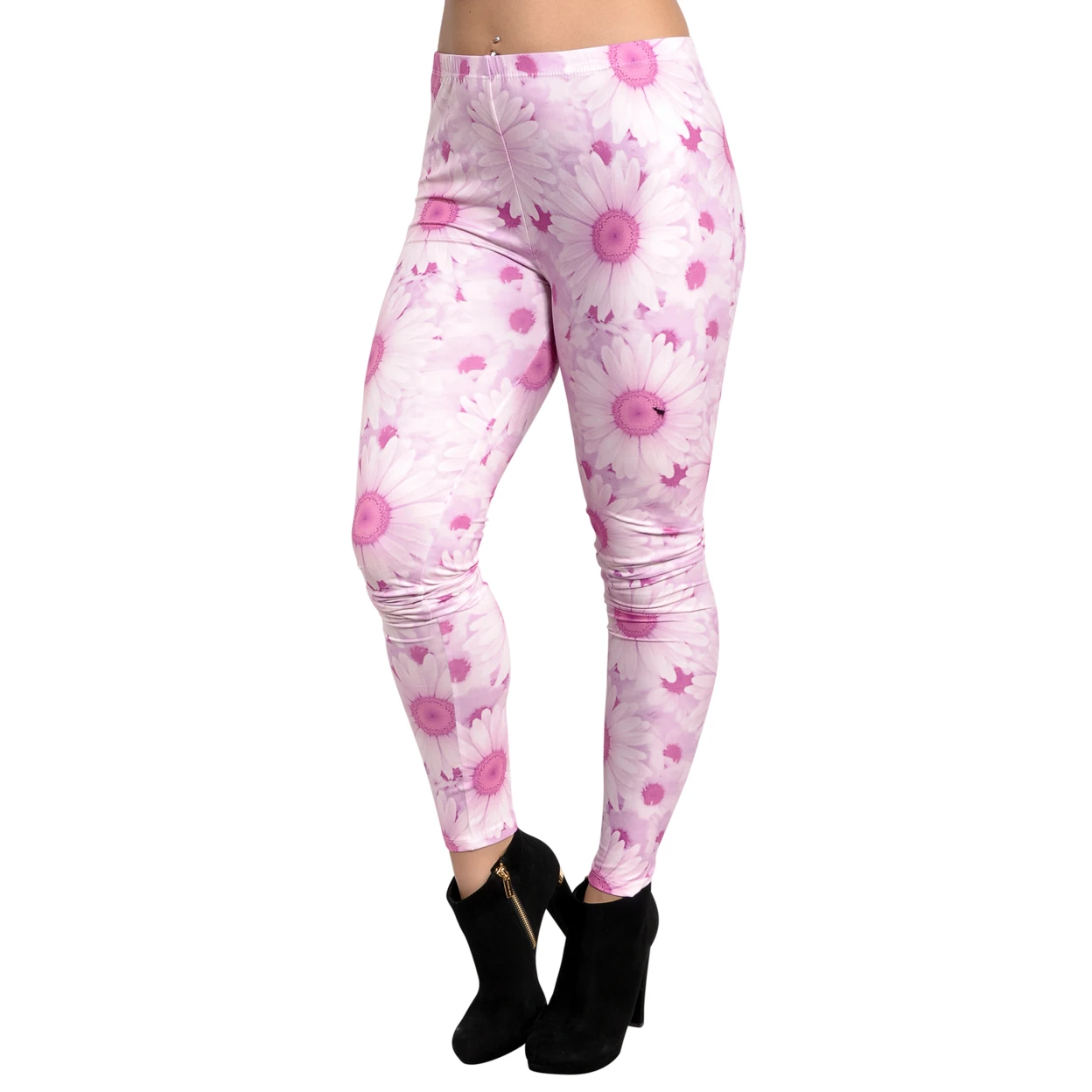 Women's Sunflower Leggings Pink