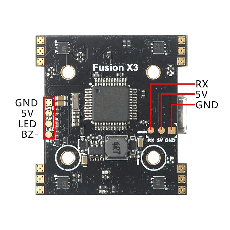 Yuenhoang 1 шт. Fusion X3 F3 + OSD 1S бесщеточный FC Интегрированный Контроллер полета 4 в ESC для