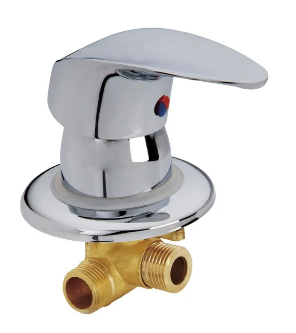 2 inlet 1 outlet water brass shower room mixer faucet separate, 3 way