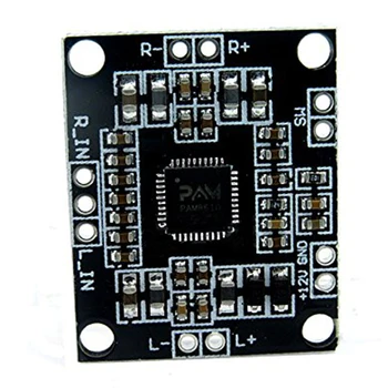 

PAM8610 digital power amplifier board, 2x15W, double channel stereo, D type high-power amplifier board Black