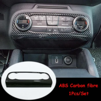 

For Ford Focus 2019 ABS Matte/Carbon fibre Interior Car Central Control Panel decoration Cover Trim Car Styling accessories 1pcs