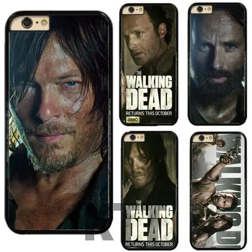 The Walking Dead Rick Zombie Tpu Nero cell phone bags case