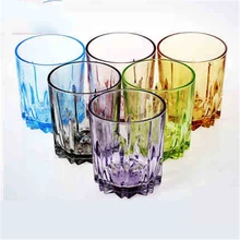 Креативные цветные стеклянные стаканы для воды, маленькие стеклянные бутылки, банки, кружки для пива, экологичные прозрачные кружки, круглые кружки DDQ90