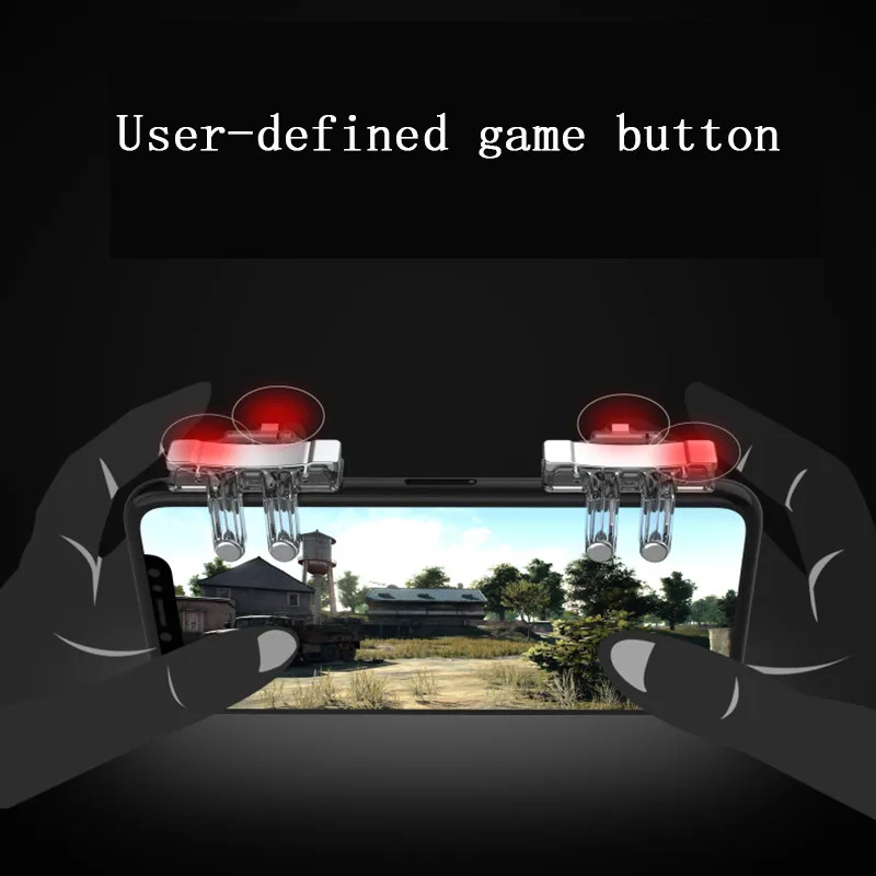 1Pair Pubg Trigger L1R1 Shooter Free Fire Button For Pubg Controller Portable Mobile Control For Pubg Gamepad Gaming Accessories