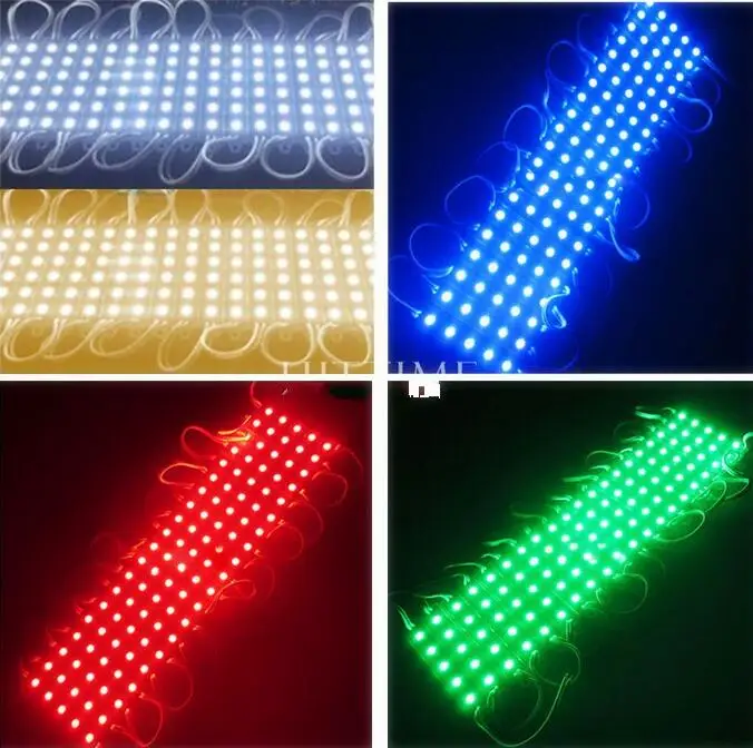 

5050 SMD 5LEDs LED Module White/Warm White/Red/Green/Blue Waterproof Light Advertising lamp DC 12V Wholesale