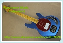Hot Selling Metallic Blue Finish 4 String Suneye Music Man Electric Bass Guitar As Pictures For Sale