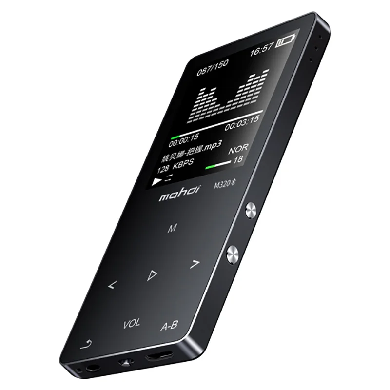 Original metal Bluetooth MP3 player lossless HiFi MP3 Music player with High Quality Sound out Speaker E-book FM radio Clock