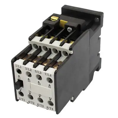 

24V 50Hz Coil 5.2A 3 Pole 2NO 2NC Standard 35mm Mounting Rail 4KW AC Contactor