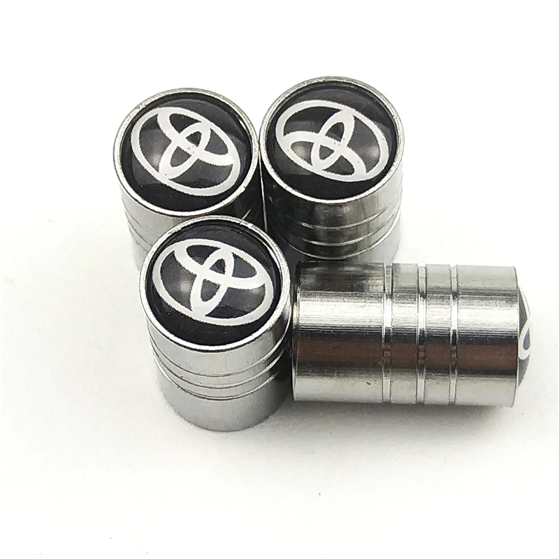 

4Piece/set chrome Sport CAR Styling Auto Accessories Car Wheel Tire Valve Caps Case for toyota Motorcycle Automobiles