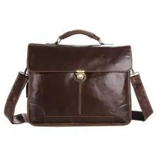 Vintage Genuine Leather Men Briefcase Fit For 14 Inch Laptop Men’s Business Bag Cross-Body Shoulder Handbag PR577091